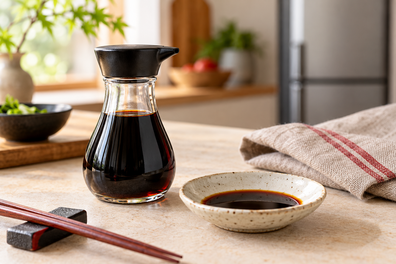 Shoyu aberto precisa ir à geladeira?