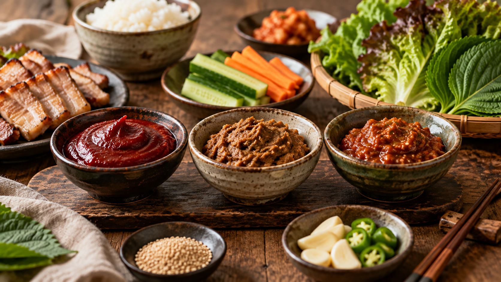 Gochujang, doenjang e ssamjang: qual é a diferença?