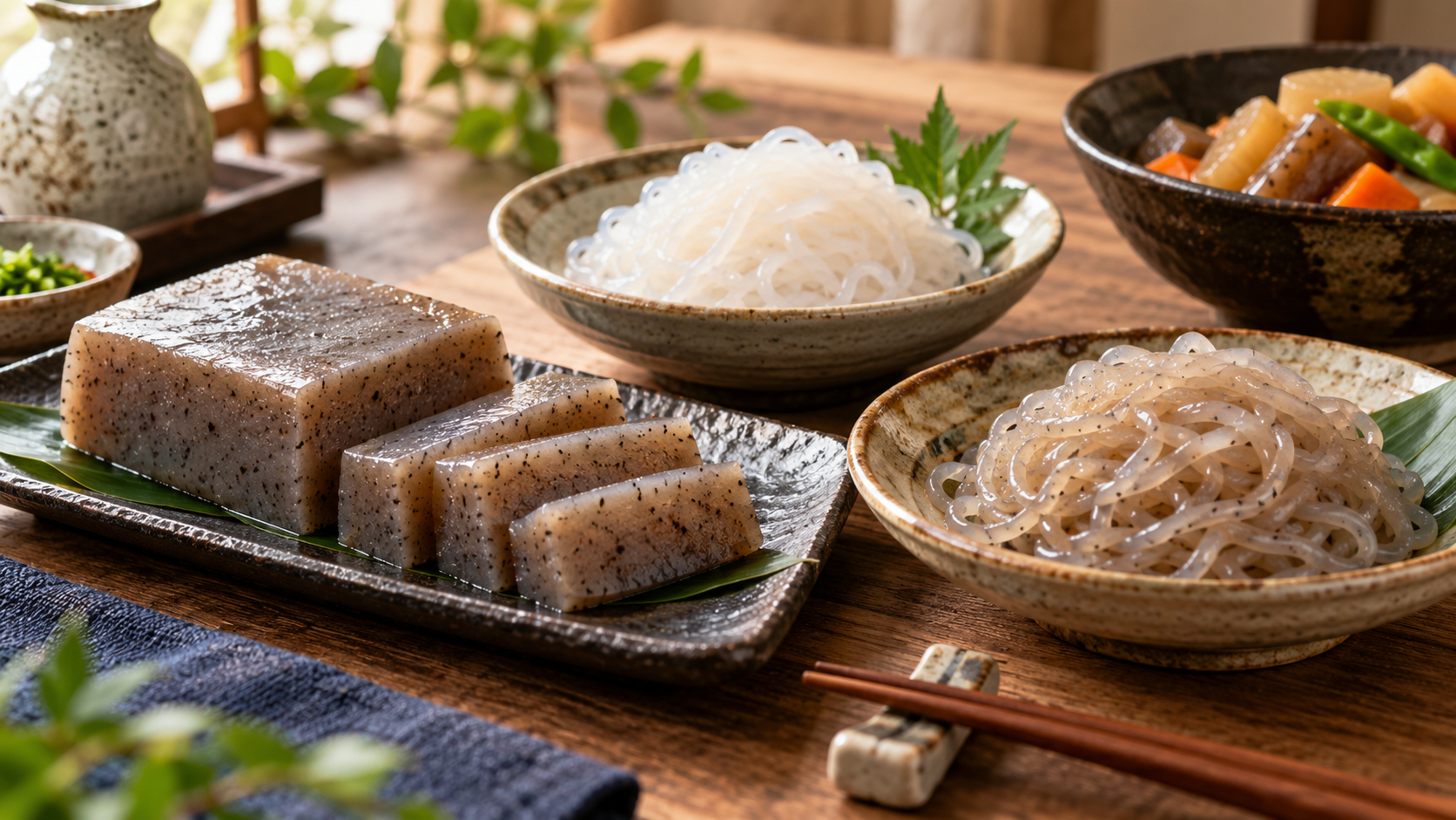Konnyaku, shirataki e ito-konnyaku: qual é a diferença?